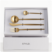 STYLD. Brushed Gold Cutlery Set