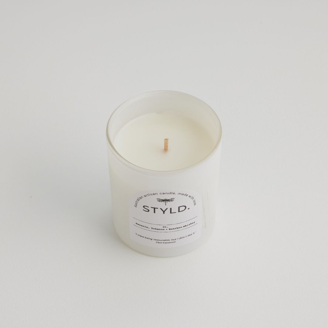 NO. 01 Benzoin, Tobacco & Bourbon Whiskey Candle