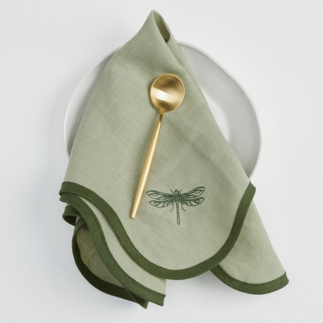 100% French Linen Napkins - Forest (set of 4)