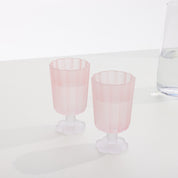 Petal Glass Goblet I Strawberries & Cream
