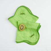 Scalloped-edge Napkin | Kiwi (set of 4)
