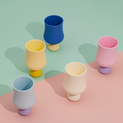 Unbreakable Silicone Bubble Goblet Set