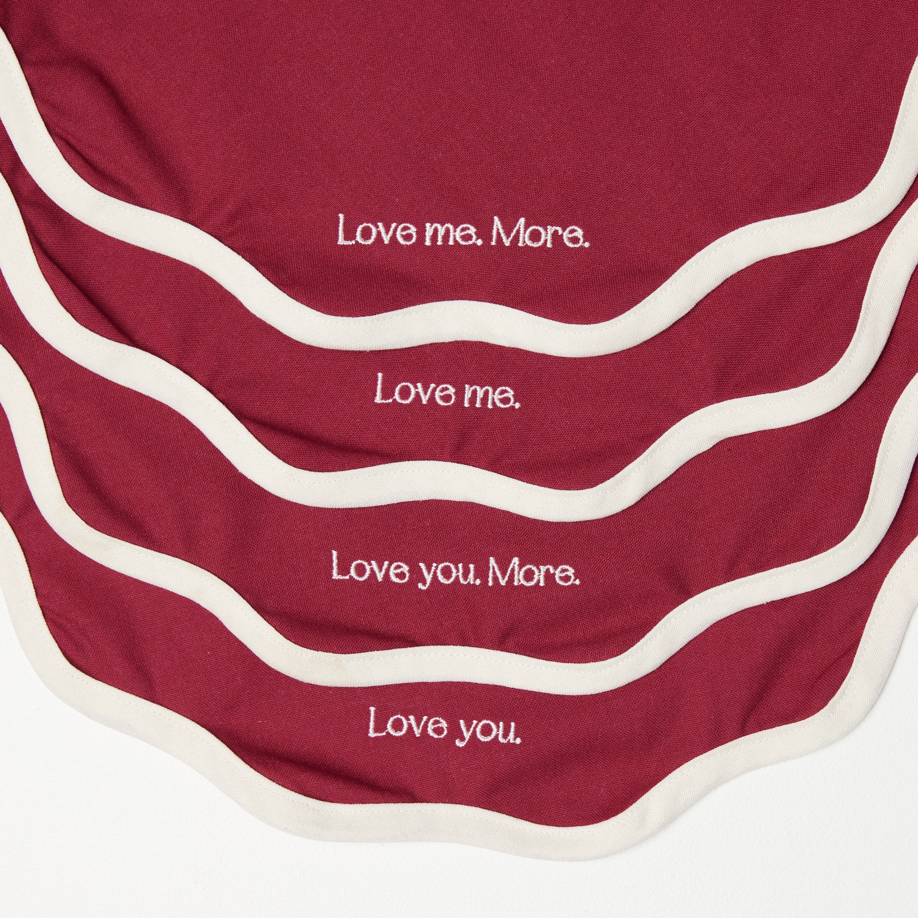 Love Me. More. Napkin + Placekin Bundle