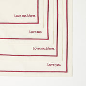 Love Me. More. Napkin + Placekin Bundle