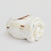 Vanilla Latte Striped Boyfriend Towel