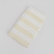 Vanilla Latte Striped Beach Towel