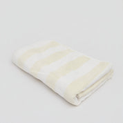 Vanilla Latte Striped Beach Towel