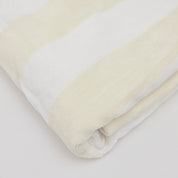 Vanilla Latte Striped Beach Towel