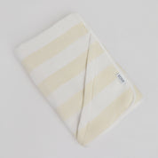 Vanilla Latte Striped Beach Towel