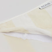 Vanilla Latte Striped Beach Towel