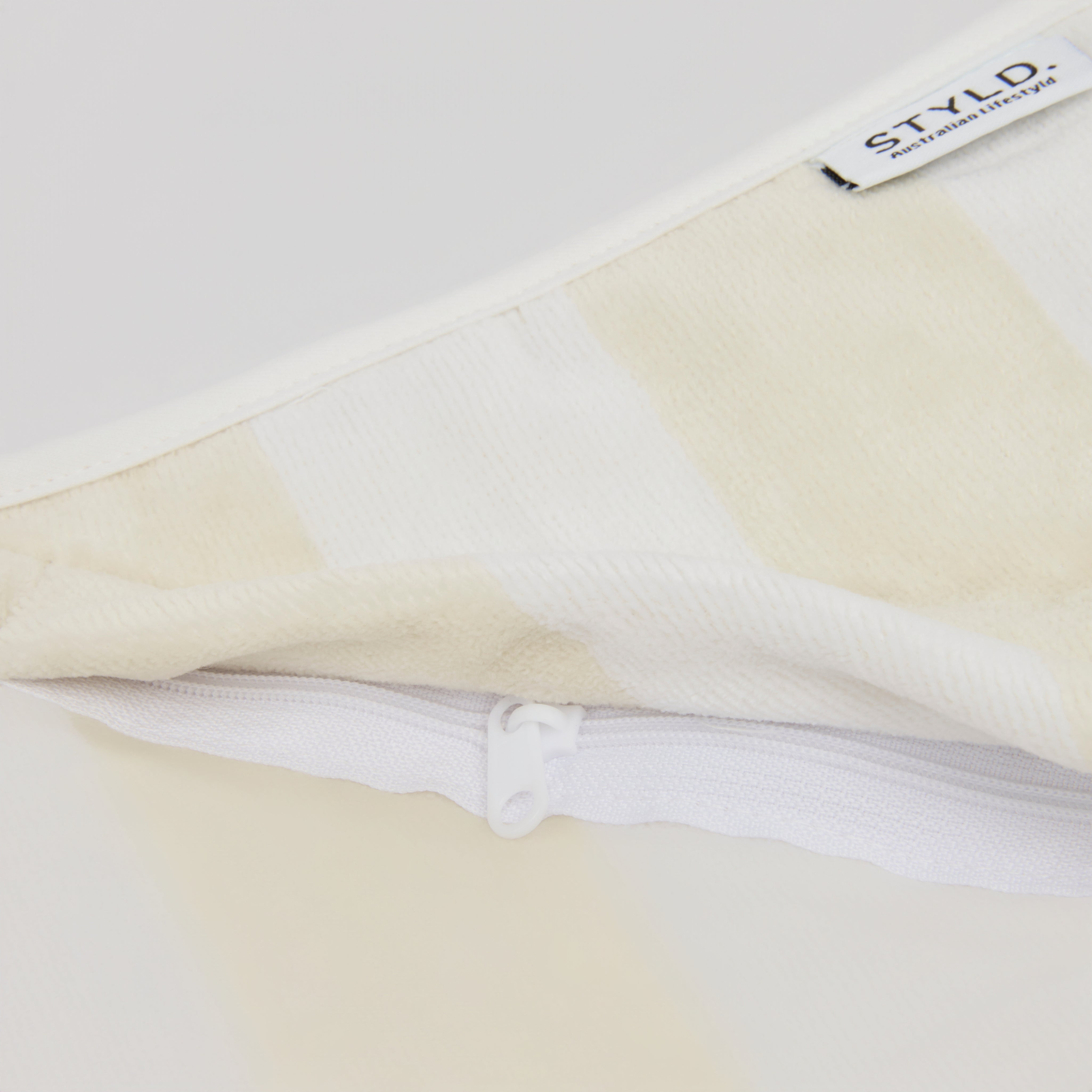 Vanilla Latte Striped Beach Towel