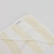 Vanilla Latte Striped Beach Towel