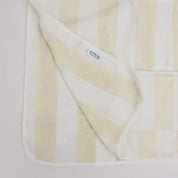 Vanilla Latte Striped Beach Towel
