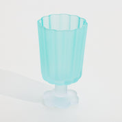 Petal Glass Goblet I Bluebird