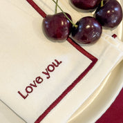 Love Me. More. Napkin + Placekin Bundle